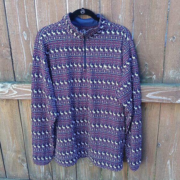 Men's Rhoback Christmas Golf Pullover Top Sz. XL - Picture 1 of 3